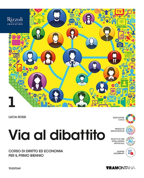 Cover of VIA AL DIBATTITO VOLUME 1 + STORIA DEL DIRITTO E DELL'ECONOMIA